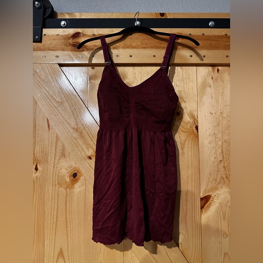 Elegant Burgundy Nursing Cami